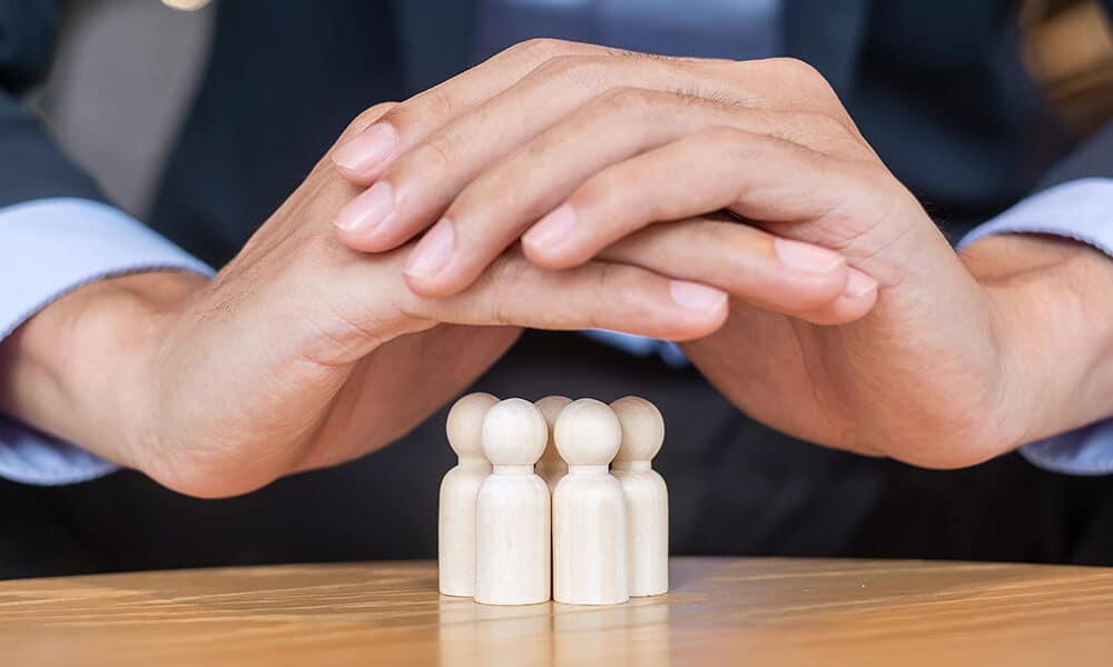 business protection hands