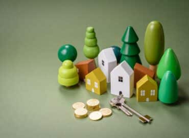 houses, keys, and coins